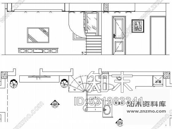 施工图厦门风景秀丽山庄简欧三层别墅室内装修施工图含效果cad施工图下载【ID:531983341】