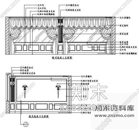 图块/节点KTV包房空间cad施工图下载【ID:832295796】