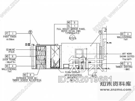 施工图深圳五星级奢华商务酒店顶级总统套房室内设计cad施工图施工图下载【ID:532019681】