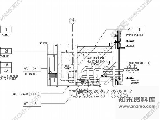 施工图深圳五星级奢华商务酒店顶级总统套房室内设计cad施工图施工图下载【ID:532019681】