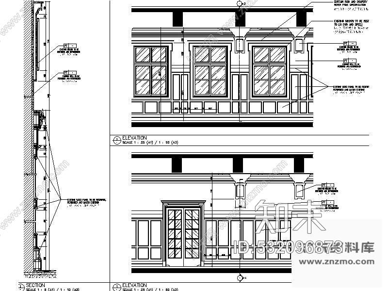 施工图某酒店老楼会议室改造装修图cad施工图下载【ID:532096873】