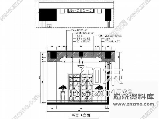 施工图安徽精装典雅中式风情茶室装修施工图含效果cad施工图下载【ID:532001568】