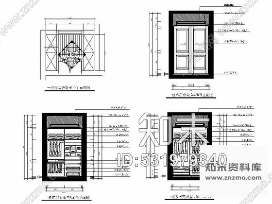 施工图苏州十大顶级别墅奢华室内装修图cad施工图下载【ID:531979340】