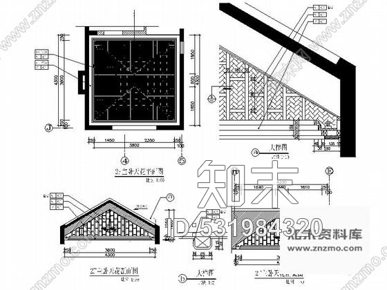 施工图武汉精品独栋现代双层别墅室内装修施工图cad施工图下载【ID:531984320】