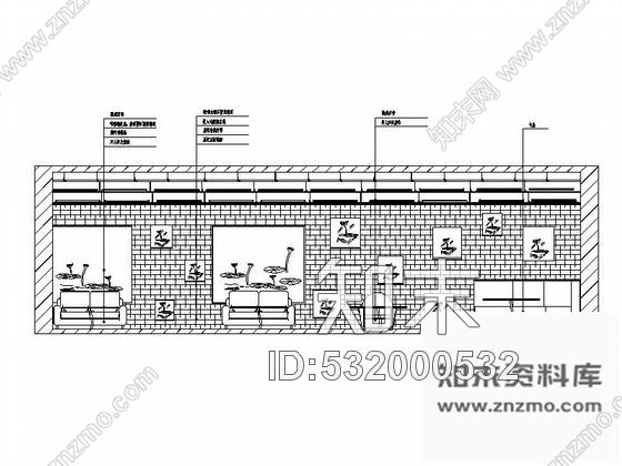 施工图荷花主题餐厅装修方案含效果cad施工图下载【ID:532000532】