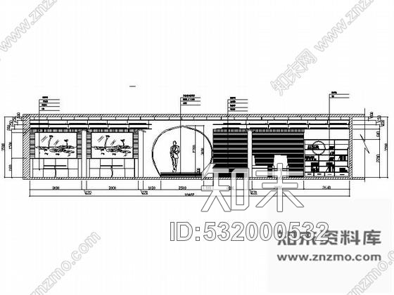 施工图荷花主题餐厅装修方案含效果cad施工图下载【ID:532000532】