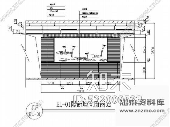施工图荷花主题餐厅装修方案含效果cad施工图下载【ID:532000532】