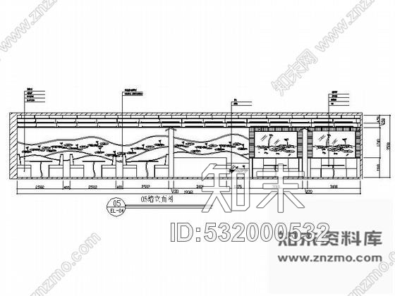 施工图荷花主题餐厅装修方案含效果cad施工图下载【ID:532000532】