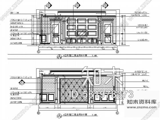 施工图江苏豪华居住区尊贵简欧风格别墅装修室内设计施工图含效果cad施工图下载【ID:531978373】