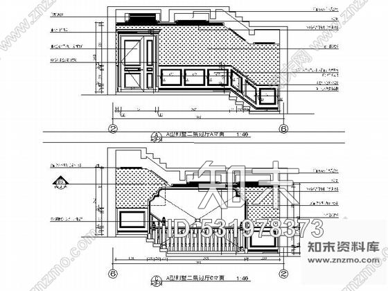 施工图江苏豪华居住区尊贵简欧风格别墅装修室内设计施工图含效果cad施工图下载【ID:531978373】