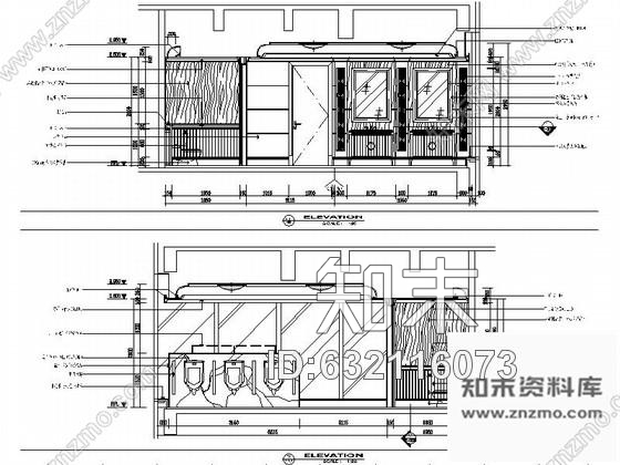 施工图某豪华会所卫生间室内装修施工图cad施工图下载【ID:632116073】
