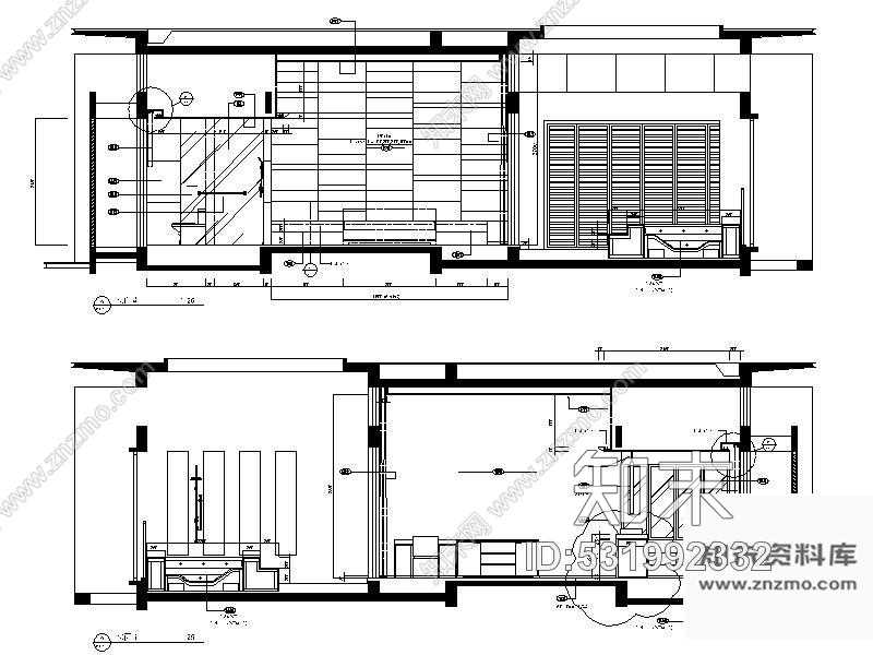 施工图深圳双拼别墅样板房施工图施工图下载【ID:531992332】