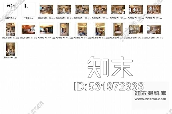 施工图美式新古典别墅室内设计施工图含实景照片cad施工图下载【ID:531972336】