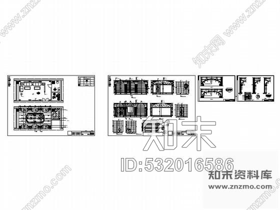 施工图酒吧时尚包房装修图cad施工图下载【ID:532016586】