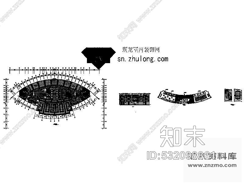 施工图重庆某会议室装修图cad施工图下载【ID:532098861】