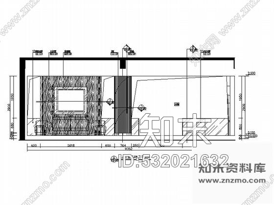 施工图南通休闲舒适五星级酒店大堂吧CAD施工图cad施工图下载【ID:532021632】