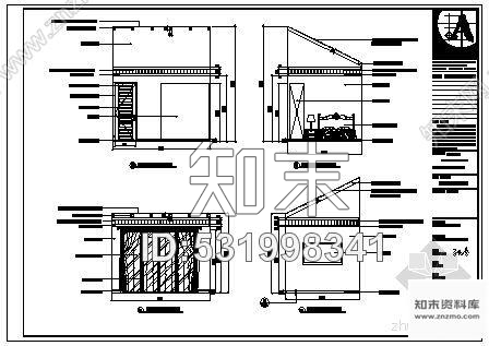 施工图海南某别墅复式楼室内设计cad施工图下载【ID:531998341】