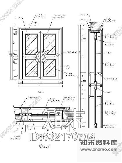 图块/节点经典门详图大样集锦cad施工图下载【ID:832170704】