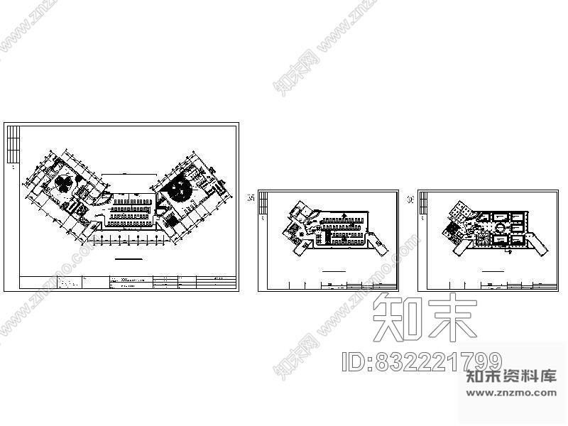 某宾馆桑拿装修工程平面图cad施工图下载【ID:832221799】