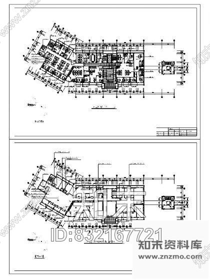 某酒店二层平面图cad施工图下载【ID:832167721】