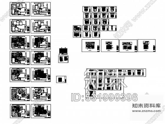 施工图双层风情样板别墅装修图含效果cad施工图下载【ID:531990398】