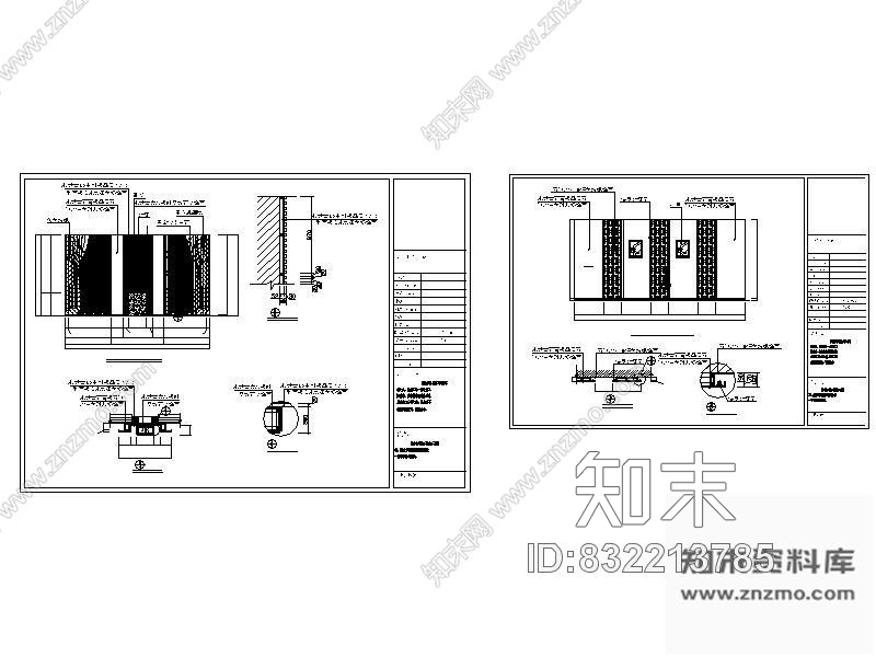 图块/节点简欧会客厅详图cad施工图下载【ID:832213785】