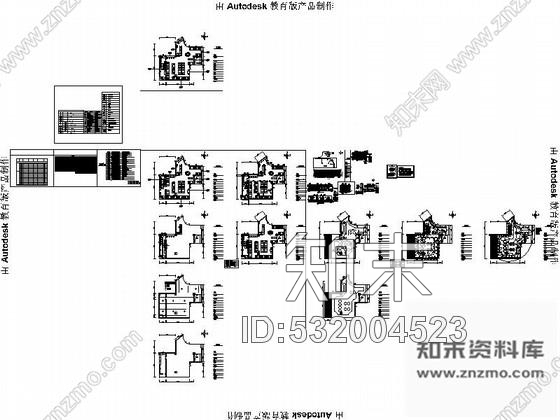 施工图唐山高雅时尚现代风格连锁西餐厅装修施工图cad施工图下载【ID:532004523】