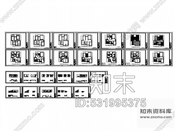 施工图某二层别墅施工图cad施工图下载【ID:531995375】