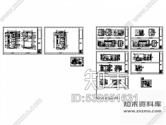 施工图现代标准双人房装修图cad施工图下载【ID:532051631】