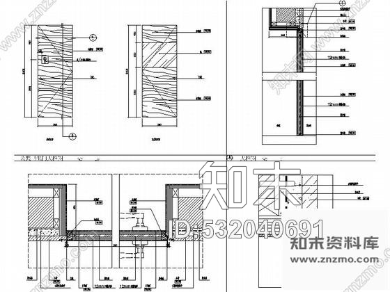 施工图重庆现代简约四星级酒店卫生间室内精装修设计施工图施工图下载【ID:532040691】