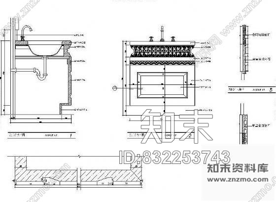 图块/节点主卧卫生间装修详图cad施工图下载【ID:832253743】