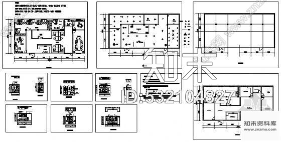 施工图某服装厂办公室装修图cad施工图下载【ID:532104827】