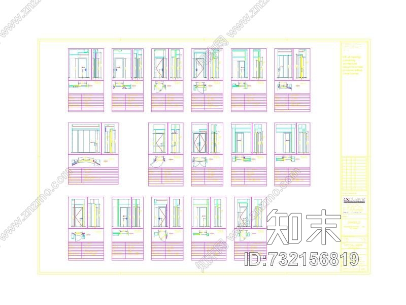 意大利Exclusiva-成都麓湖生态城别墅C户型样板间cad施工图下载【ID:732156819】