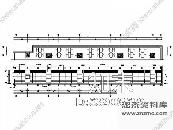 施工图某公司办公楼员工餐厅装修图cad施工图下载【ID:532008539】