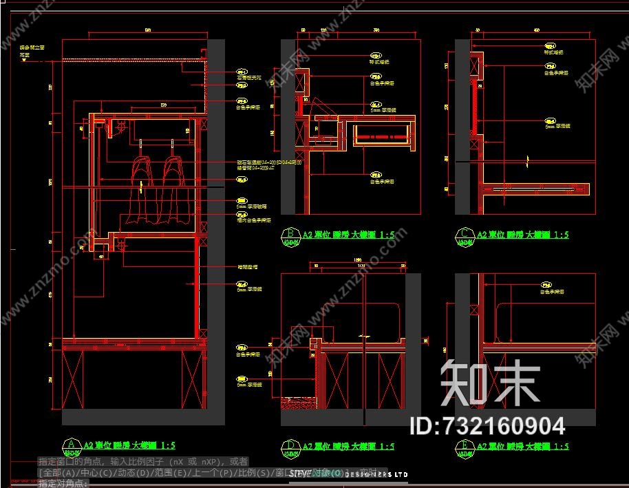 梁志天—武汉华润置地现代简约样板房cad施工图附照片施工图下载【ID:732160904】