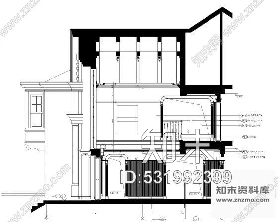 施工图上海某区东郊花园别墅室内设计(含实景)cad施工图下载【ID:531992399】