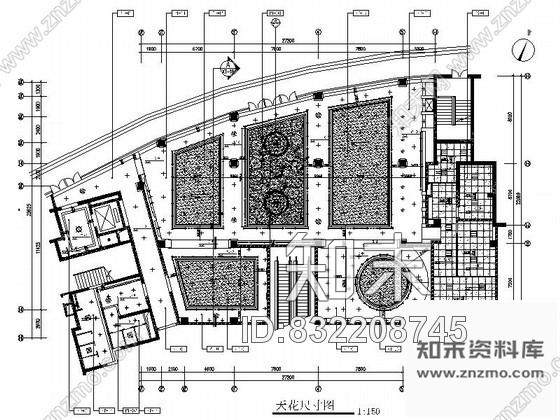 某售楼室内装修平面图cad施工图下载【ID:832208745】