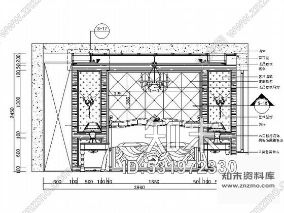 施工图云南中式风格四层别墅室内装修设计CAD施工图cad施工图下载【ID:531972330】