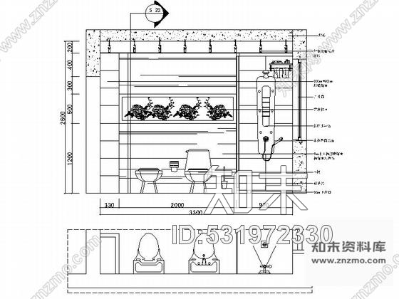 施工图云南中式风格四层别墅室内装修设计CAD施工图cad施工图下载【ID:531972330】