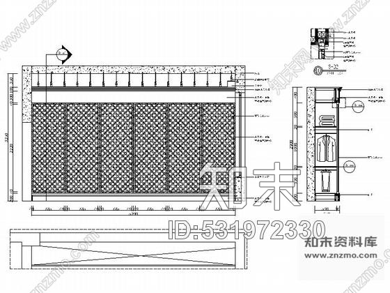 施工图云南中式风格四层别墅室内装修设计CAD施工图cad施工图下载【ID:531972330】