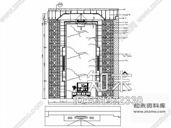 施工图云南中式风格四层别墅室内装修设计CAD施工图cad施工图下载【ID:531972330】