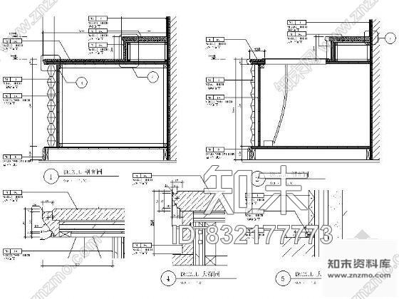 图块/节点酒店酒廊自助餐柜详图cad施工图下载【ID:832177773】