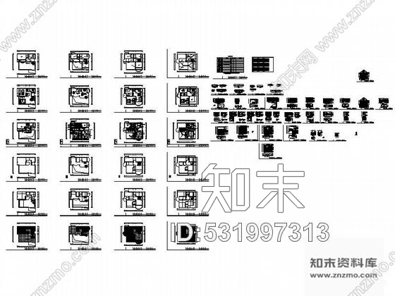 施工图广州四层别墅装修图cad施工图下载【ID:531997313】