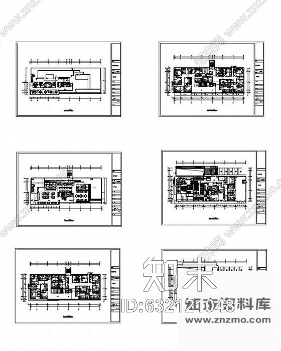 某五层国际俱乐部平面图cad施工图下载【ID:632121048】