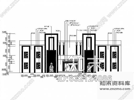 施工图豪华KTV空间装修图包厢及大厅cad施工图下载【ID:632124086】