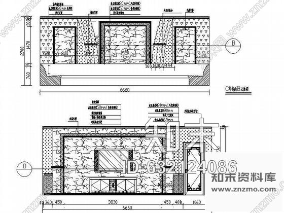 施工图豪华KTV空间装修图包厢及大厅cad施工图下载【ID:632124086】