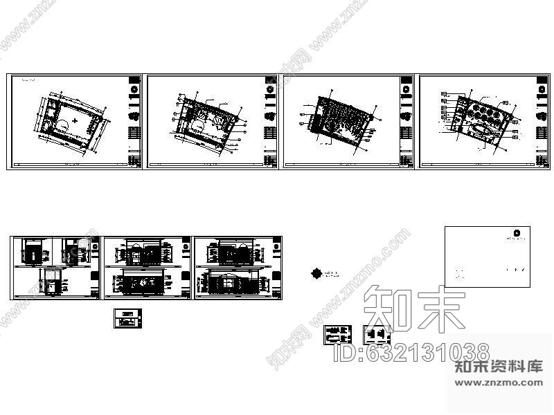 施工图豪华KTV包房装修图cad施工图下载【ID:632131038】