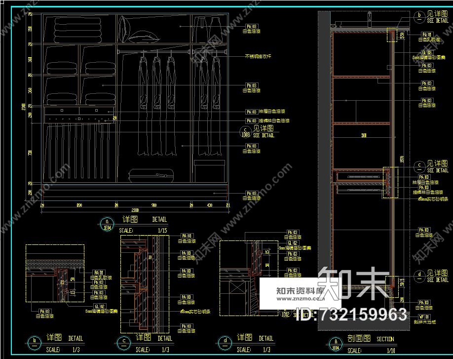 李益中--幸福花苑D3欧式风格110㎡样板房cad施工图包含水、电、效果图cad施工图下载【ID:732159963】