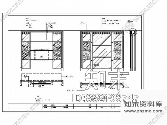 图块/节点主卧屏风详图cad施工图下载【ID:832198747】