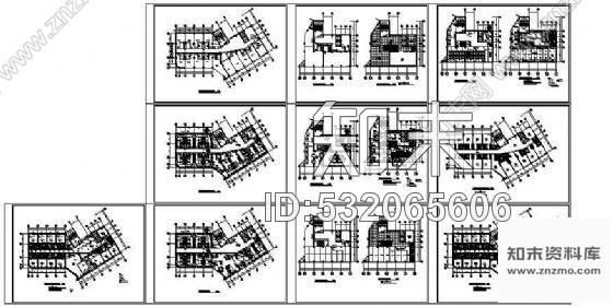 施工图某国际大酒店部分平、立面装修图cad施工图下载【ID:532065606】